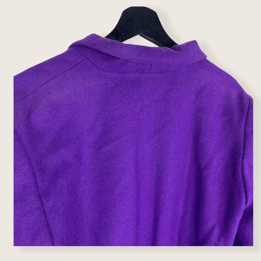 Vintage 80s Purple Bomber Jacket Size 8 - Picture 5 of 11